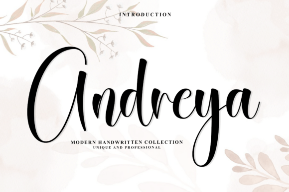 Andreya: An Elegant Script Font for Modern Editorial Design