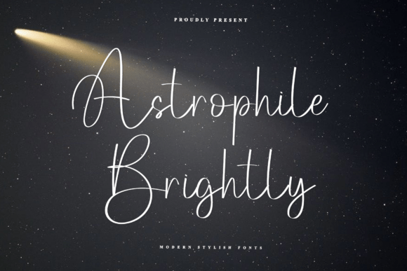 Astrophile Brightly: A Font for Handmade Elegance