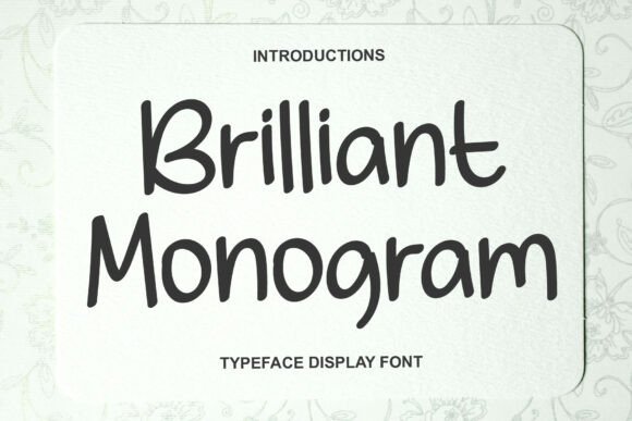 Brilliant Monogram: A Signature Font for Business Branding