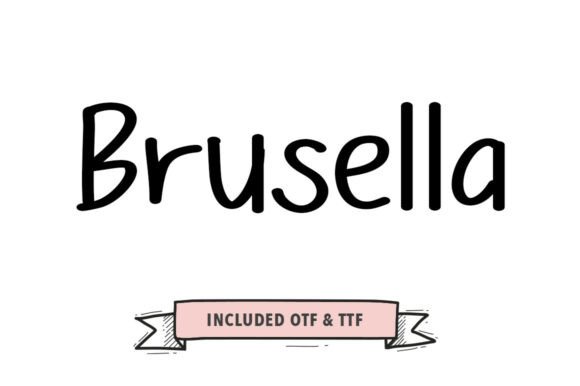 Brusella Brush: Your Go-To Font for Handmade Charm
