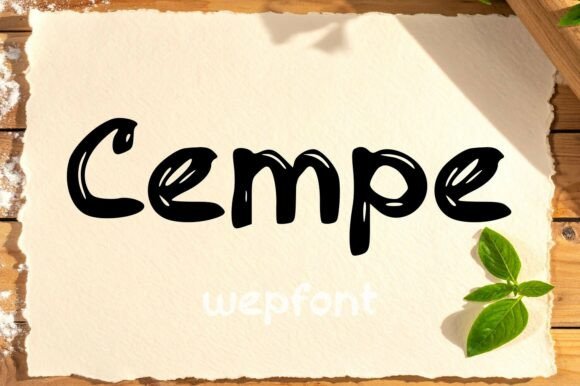 Cempe Font: A Handcrafted Script for a Genuine Brand Personality