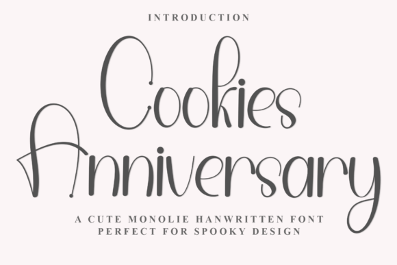 Cookies Anniversary: A Playful Yet Professional Font for Your Brand