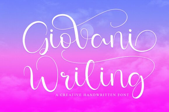 Giovani Writing: A Sweet Cursive Font for Warm Branding