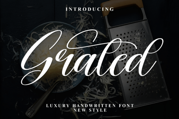 Grated: A Luxury Script Font for Your Creative Projects