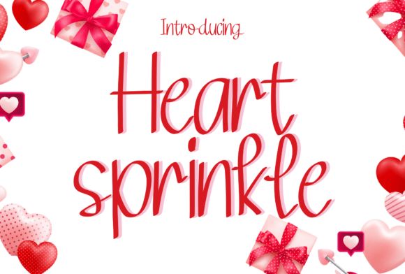 Heart Sprinkle: A Charming Handwritten Font for Romantically Tinted Brands