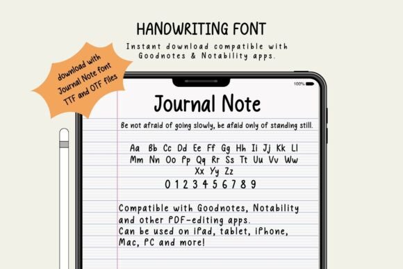 Journal Note: A Handwriting Font for Makers Who Value Authenticity