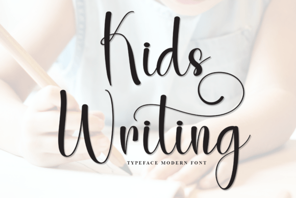 Kids Writing: A Graceful Script Font for Digital Branding