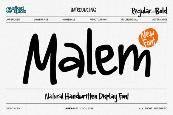 Malem: A Handwritten Font for Authentic Web Design