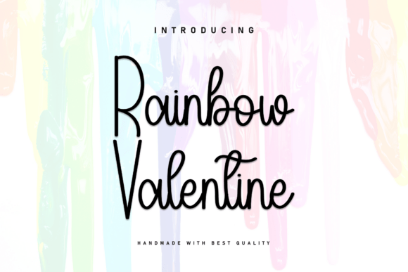 Rainbow Valentine: A Font That Sets an Editorial Mood