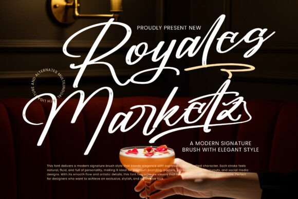 Royales Marketz: A Signature Font for Memorable Web Design