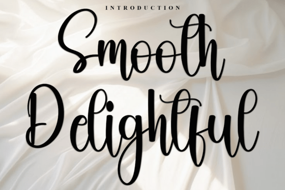 Smooth Delightful: An Elegant Script Typeface for Digital Experiences