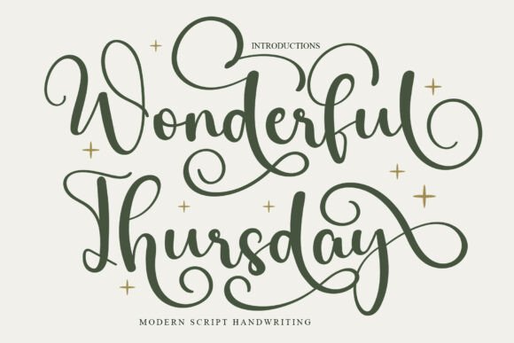 Wonderful Thursday: A Font for Building a Beautiful Brand Story